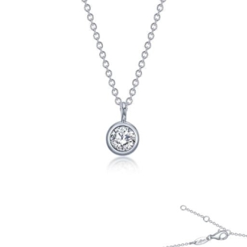 0.46 CTW Bezel-set Necklace