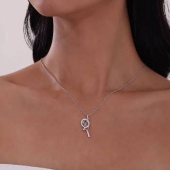 Tennis Racket Necklace