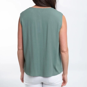 Nika Sleeveless V-Neck Blouse