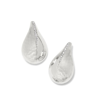Nile Large Post Earrings- Silver