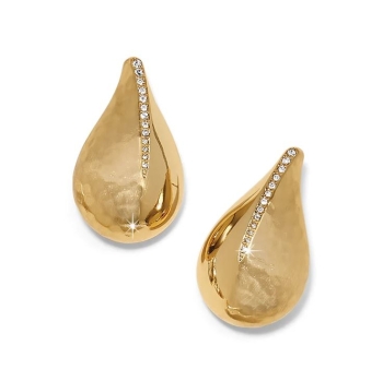 Nile Large Post Earrings- Gold