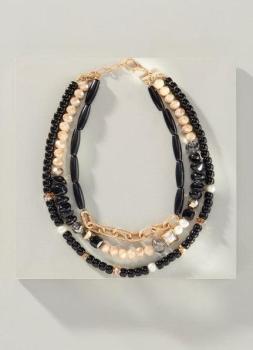 Noir Multi Strand Necklace