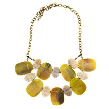 Omala Citrus Sunshine Statement Bib Necklace