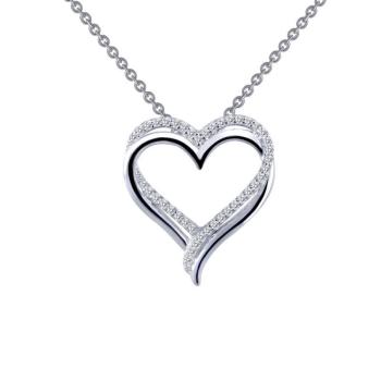 Double Heart Pendent Necklace
