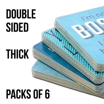 I Don't Mind Going to Work Paper Coaster 6pk