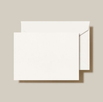 Pearl White Folded Notes
