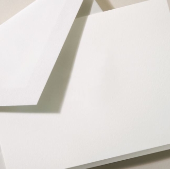 Pearl White Folded Notes
