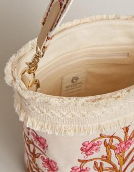 Pepper Hall Woodblock Floral Aubrey Bucket