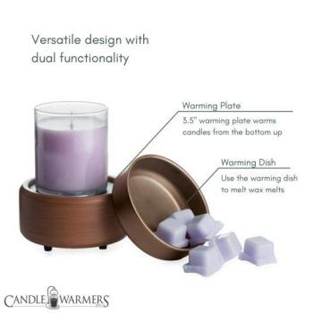 Pewter Walnut 2-in-1 Classic Fragrance Warmer