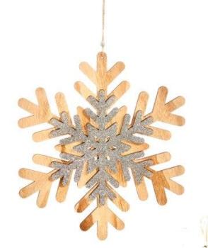 Plywood Snowflake Ornament