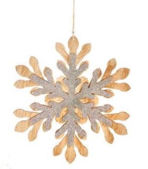 Plywood Snowflake Ornament