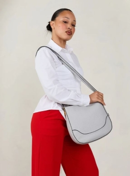 Poppy Vegan Paneled Crossbody- Tan