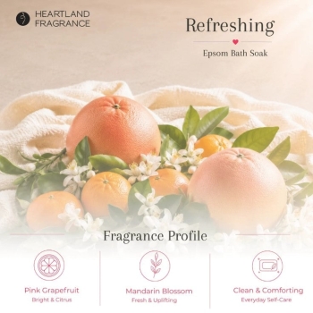Refreshing Epsom Spa Soak- Grapefruit Mandarin