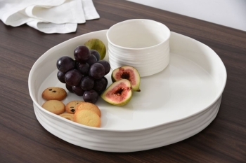 Le Blanc Collection- Round Platter