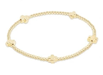 Signature Cross Sm 2mm Gold