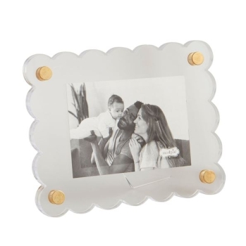 Scallop Acrylic Frame, 3 asst