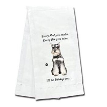 Cropped Schnauzer Kitchen Towel