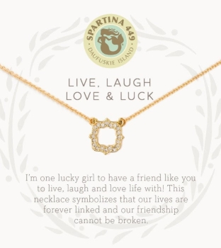 Live, Laugh, Love & Luck Necklace