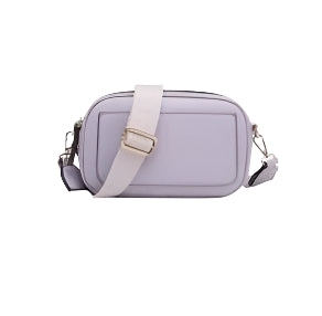 Sky Dual Zip Crossbody- Light Purple