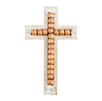 Small Gold Bead Cross
