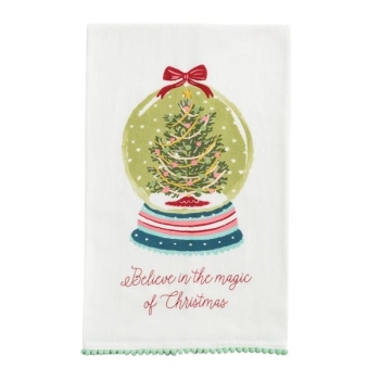 Snow Globe Christmas Printed Towel