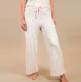 Taupe Leopard Pajama Pants
