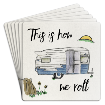 This is How We Roll Paper Coaster 6pk