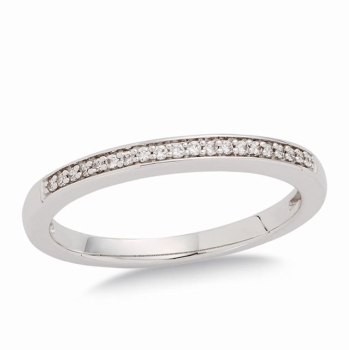 White Gold Diamond Halo Bridal Set