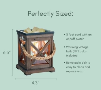 Walnut & Rope Vintage Bulb Illumination Fragrance Warmer