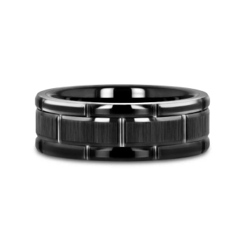 Windsor Black Tungsten Carbide Men's Wedding Band
