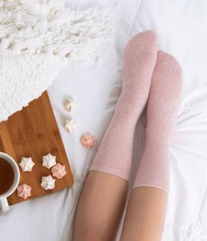 You Had Me at Aloe Super Soft Spa Socks, 3 asst