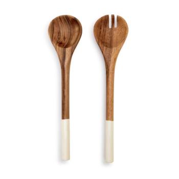 Acacia Wood Serving Utensil Set