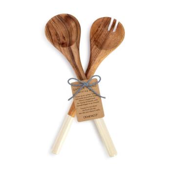 Acacia Wood Serving Utensil Set