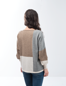 Asymmetrical Colorblock Top