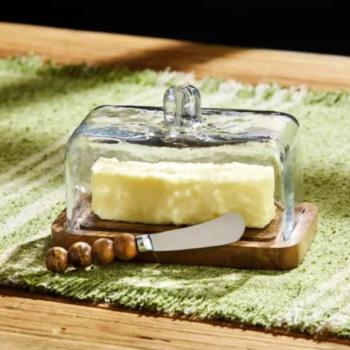 Beaded Butter Dish Set