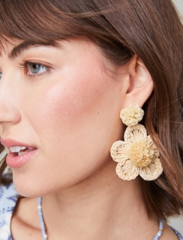 Crochet Flower Earrings
