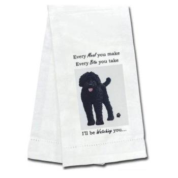 Dark Labradoodle Kitchen Towel