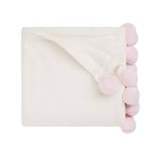 Pom-Pom Baby Blanket - Asst. Colors