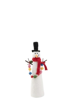 Felt Snowman Holding Garland