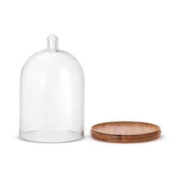 Glass Cloche with Base - Large