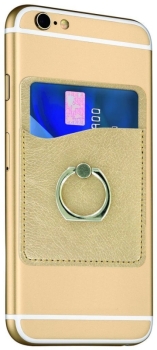 Metallic Ring Cling Cardholder, Asst