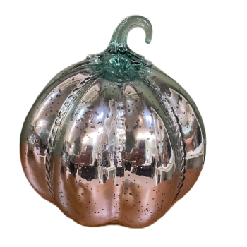 Mercury Glass Pumpkin, 2 Asst.