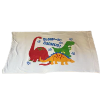 Jersey Knit Pillowcase- Sleep-a-saurus