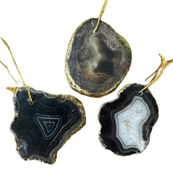 Black Agate Ornament