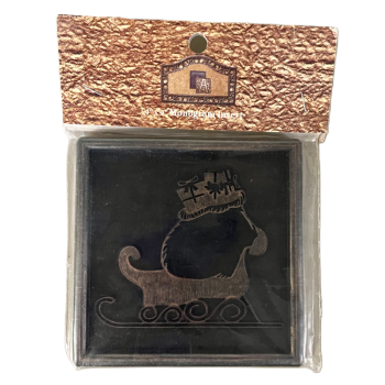 Rubber Door Mat Insert Black / Copper Accent