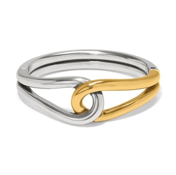 Interlok Curve Two Tone Hinge Bangle