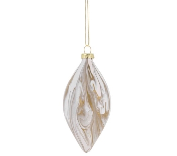 Marbleized Holiday  Ornament - 3 Asst.