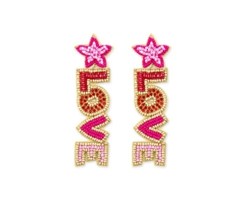 Love Beaded Earrings
