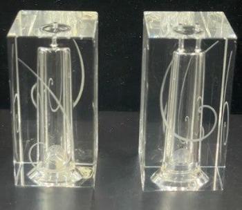 Crystal Salt and Pepper Shakers