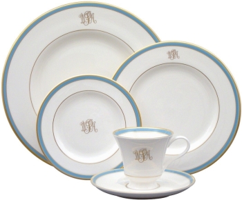 Pickard Signature White and Blue Rim